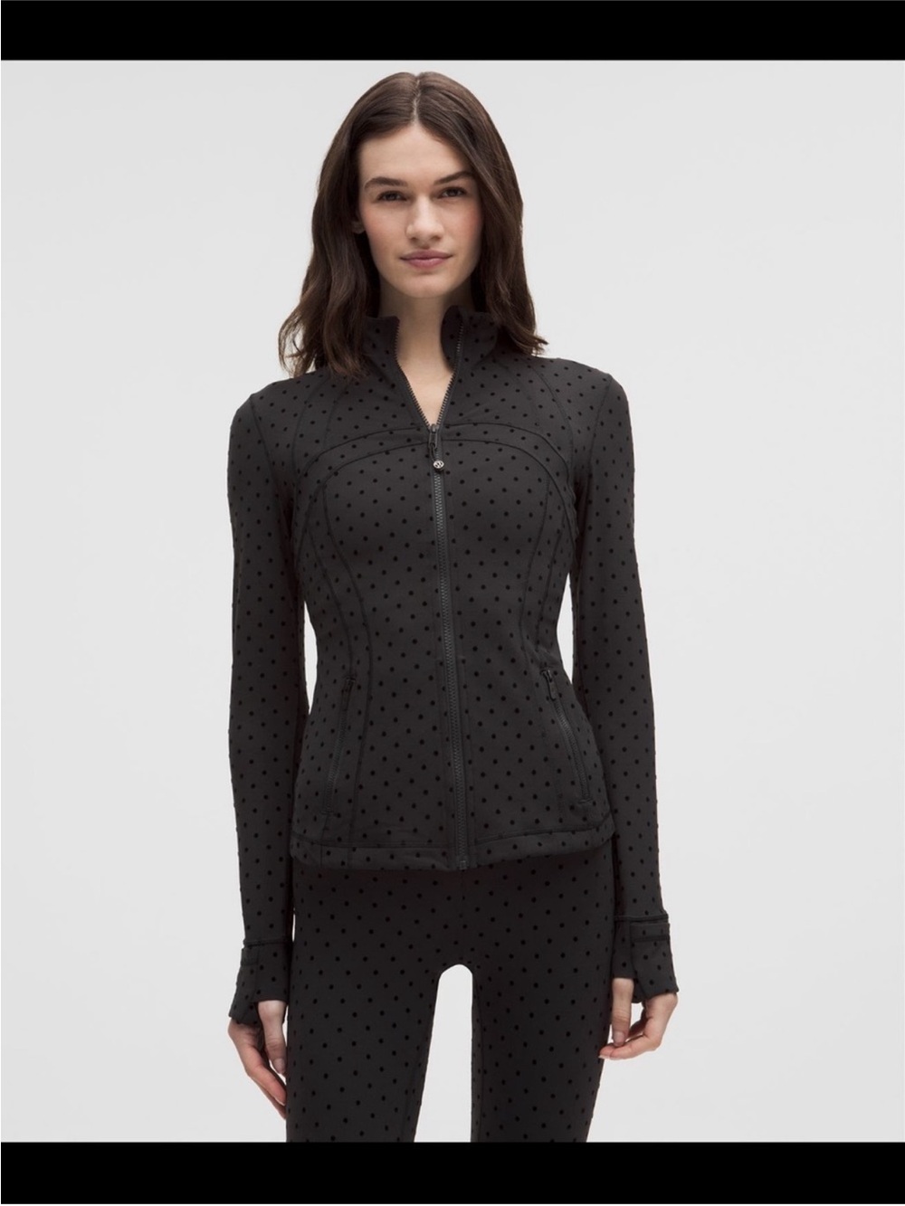 lululemon athletica Black Dotted Define Jacket